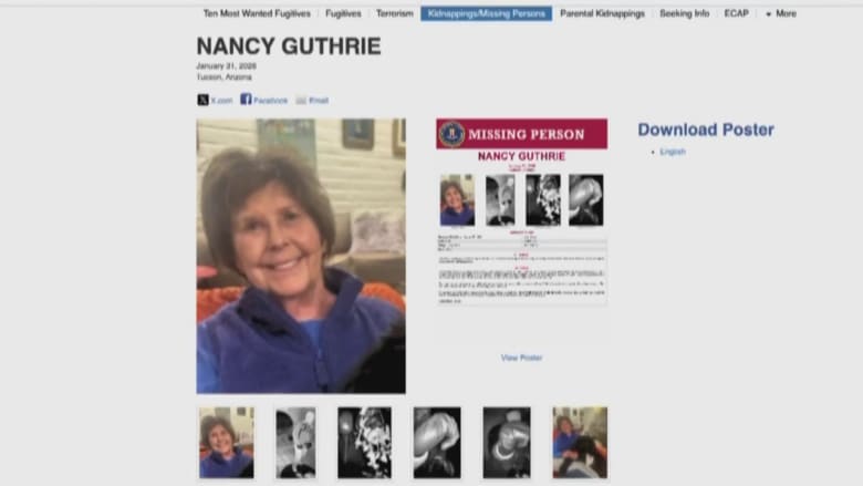 FBI launches new website on Nancy Guthrie case