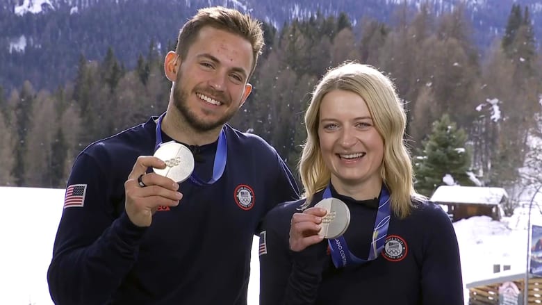 Cory Thiesse and Korey Dropkin talk historic curling Olympic win
