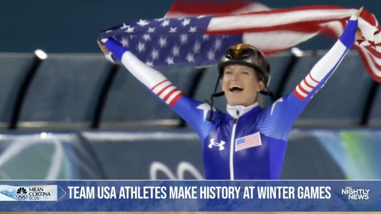 U.S. breaks record for its most gold medals won at a Winter Olympics