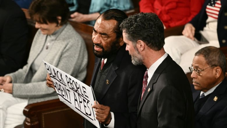 Democratic Rep. Al Green escorted out during Trump's State of the Union remarks
