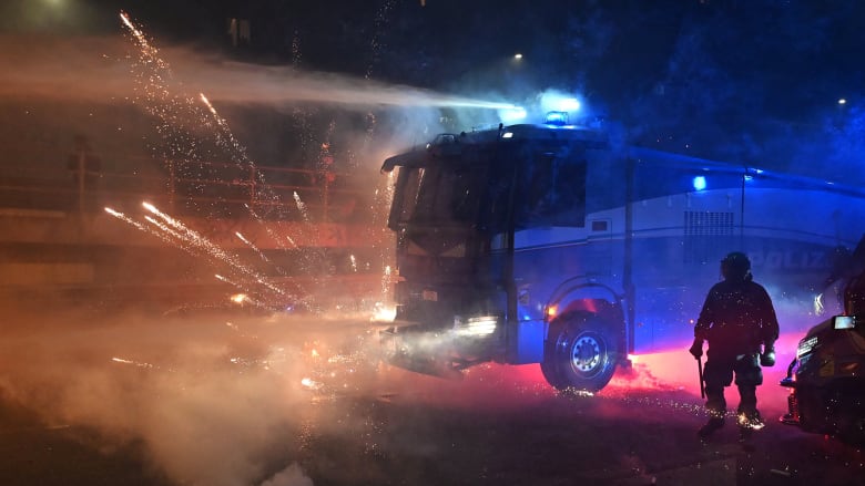 Clashes break out at protests over Winter Olympic Games in Milan