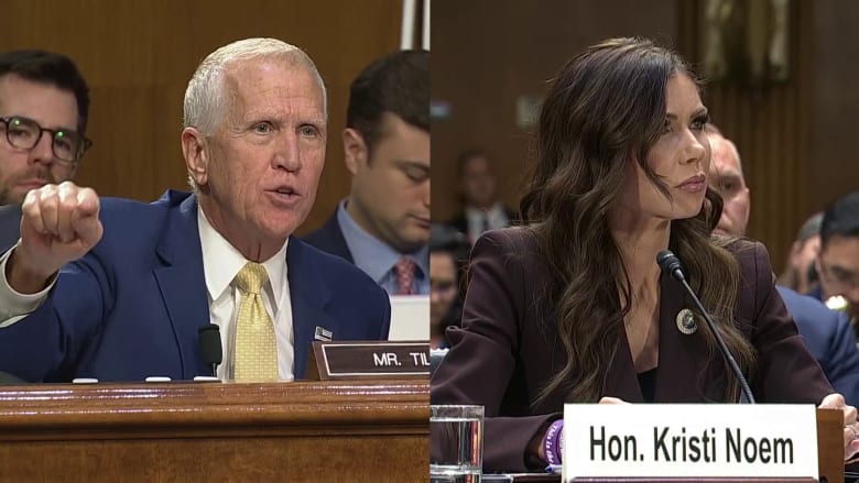 'A disaster': Sen. Tillis criticizes Noem's leadership at DHS