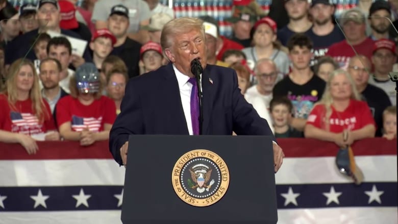 Trump calls Rep. Thomas Massie a 'disaster' at Kentucky rally