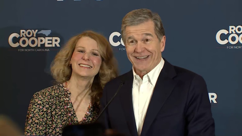 Roy Cooper celebrates projected win in North Carolina Senate primary