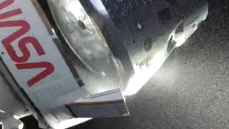 Service module separates from Orion as Artemis II heads home