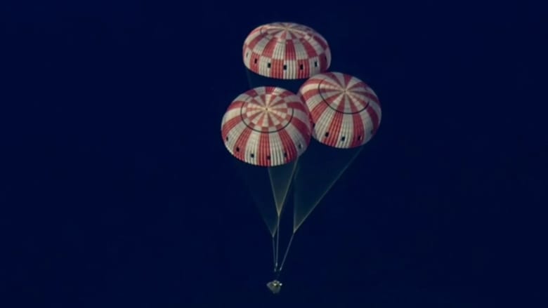 Artemis astronauts splash down on Earth