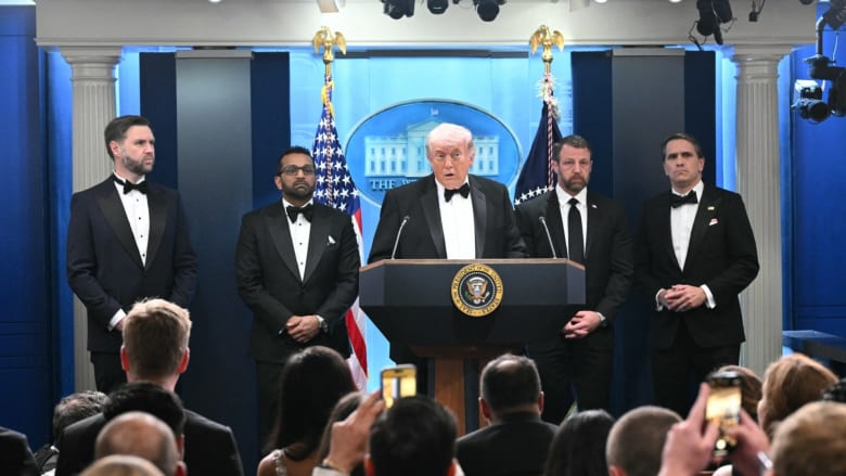 Trump speaks after shooter apprehended outside White House Correspondents' Dinner