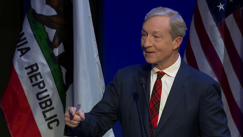 Steyer is only candidate who supports California wealth tax during debate