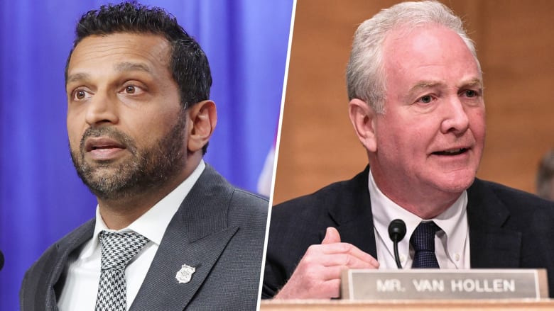 Kash Patel and Sen. Van Hollen spar over excessive drinking