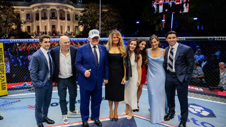 Trump celebrates 80th birthday with UFC Fight at White House