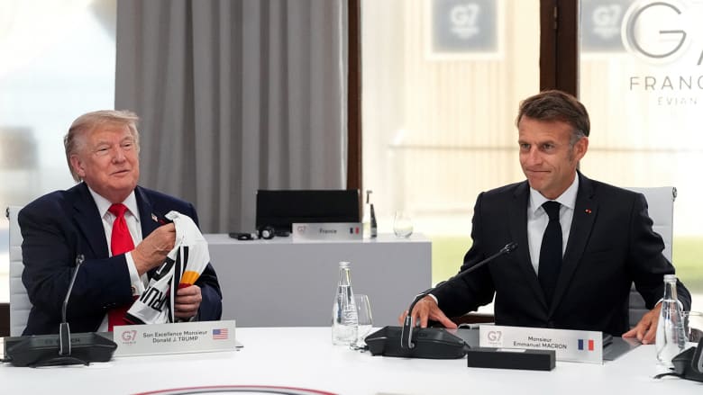 Trump meets with world leaders at the G7 in France