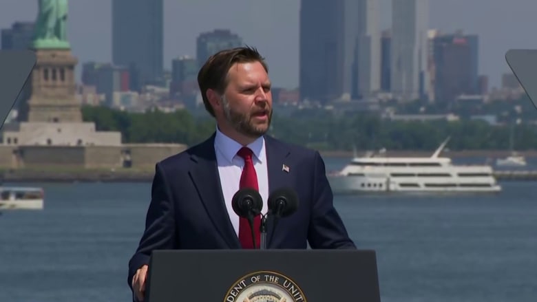 Vance celebrates George Washington at Sail4th 250 in New York Harbor