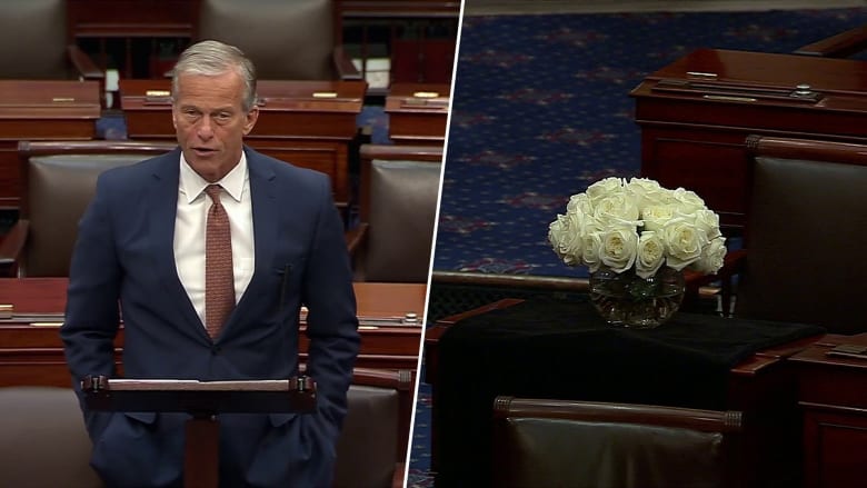 Senate Majority Leader Thune remembers Lindsey Graham in speech on Senate floor