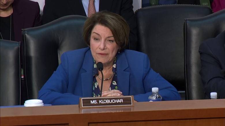 Klobuchar questions Blanche about recent ICE shootings