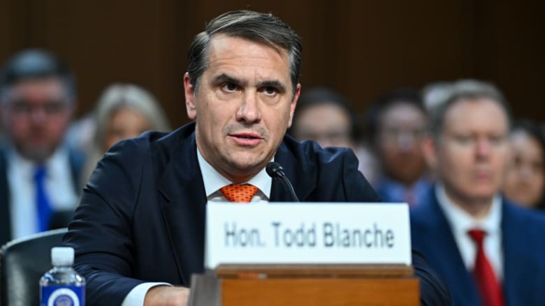 Blanche questioned about Epstein files, crime and IRS settlement in confirmation hearing