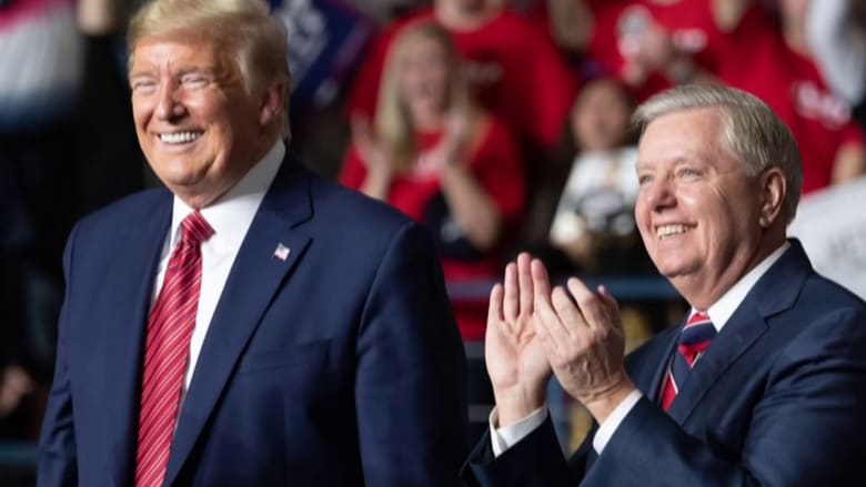 Trump honors 'beloved friend' and 'respected statesman' Sen. Lindsey Graham