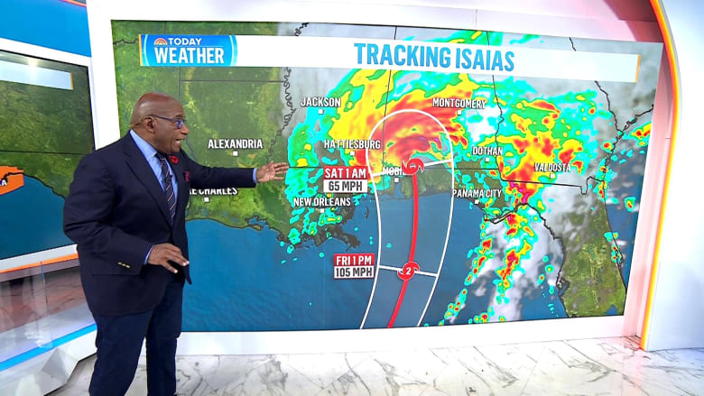 Tropical Storm Isaias strengthens into Category 1 hurricane