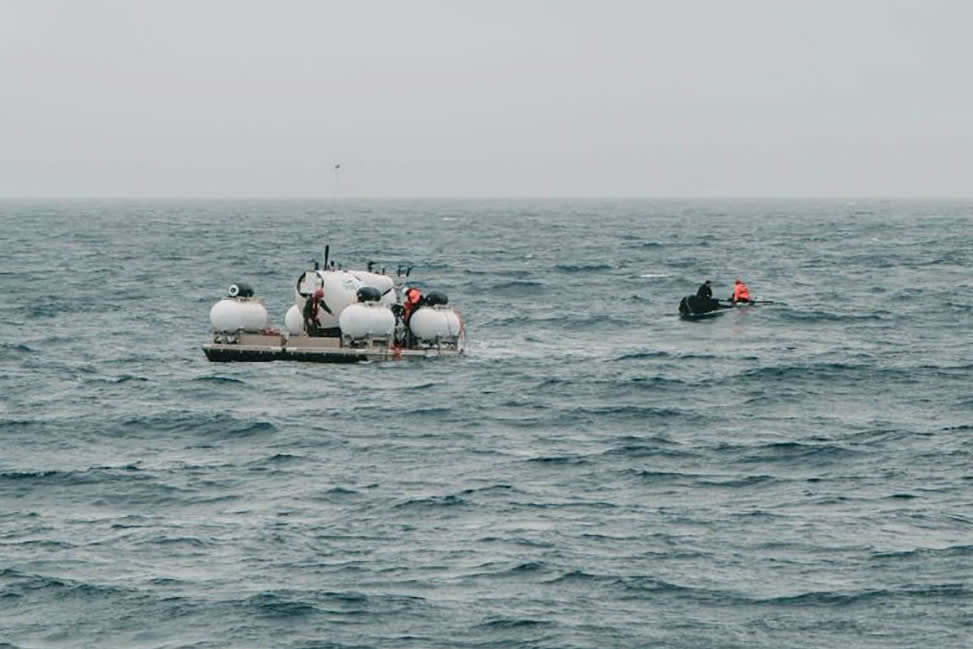 The US Coast Guard said late Monday, June 19, that its search for a missing submersible vessel near the Titanic wreck had been completed for the day, but that a national guard unit and the company operating the five-passenger underwater mission would continue scouring the surface overnight.