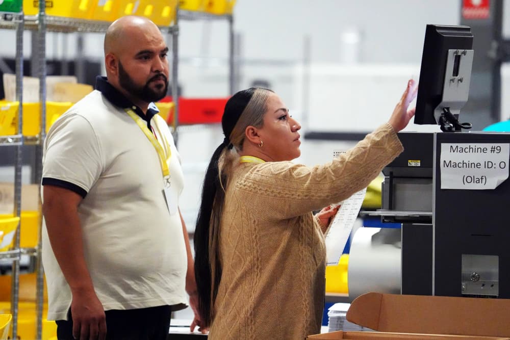 Votes are processed and tabulated in Philadelphia