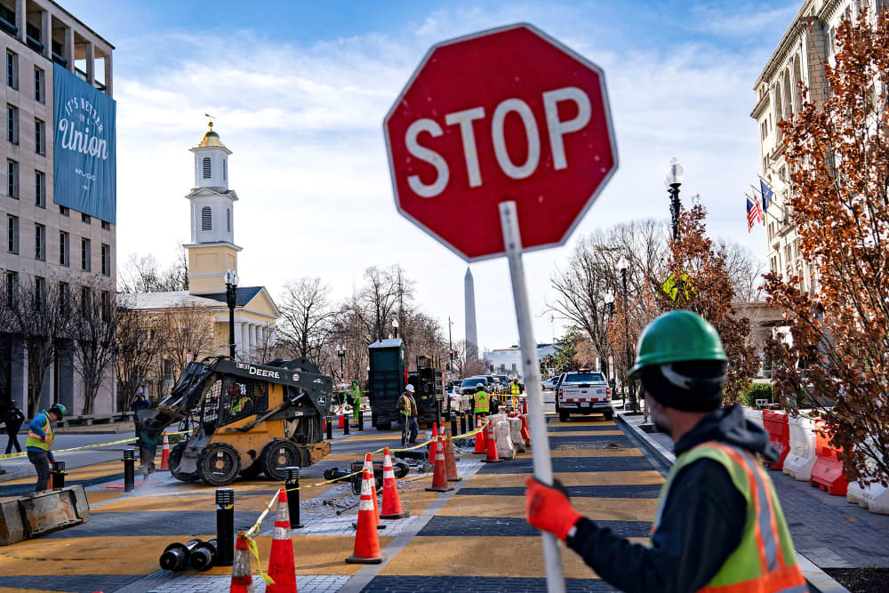 Crews Begin Reconstructing Black Lives Matter Plaza