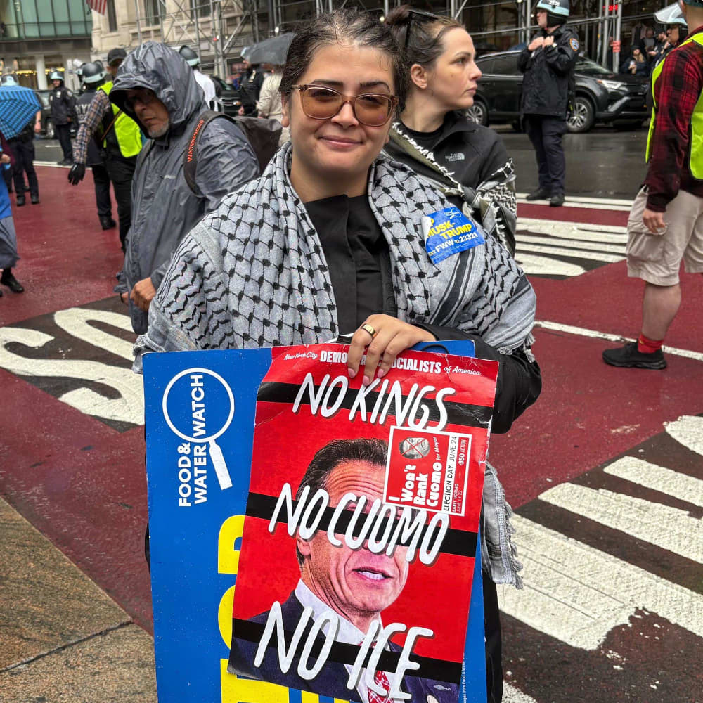 Kayla Kelly at New York’s “No Kings” March
