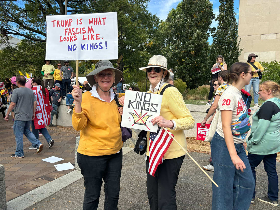 Laurel Beedon, left.