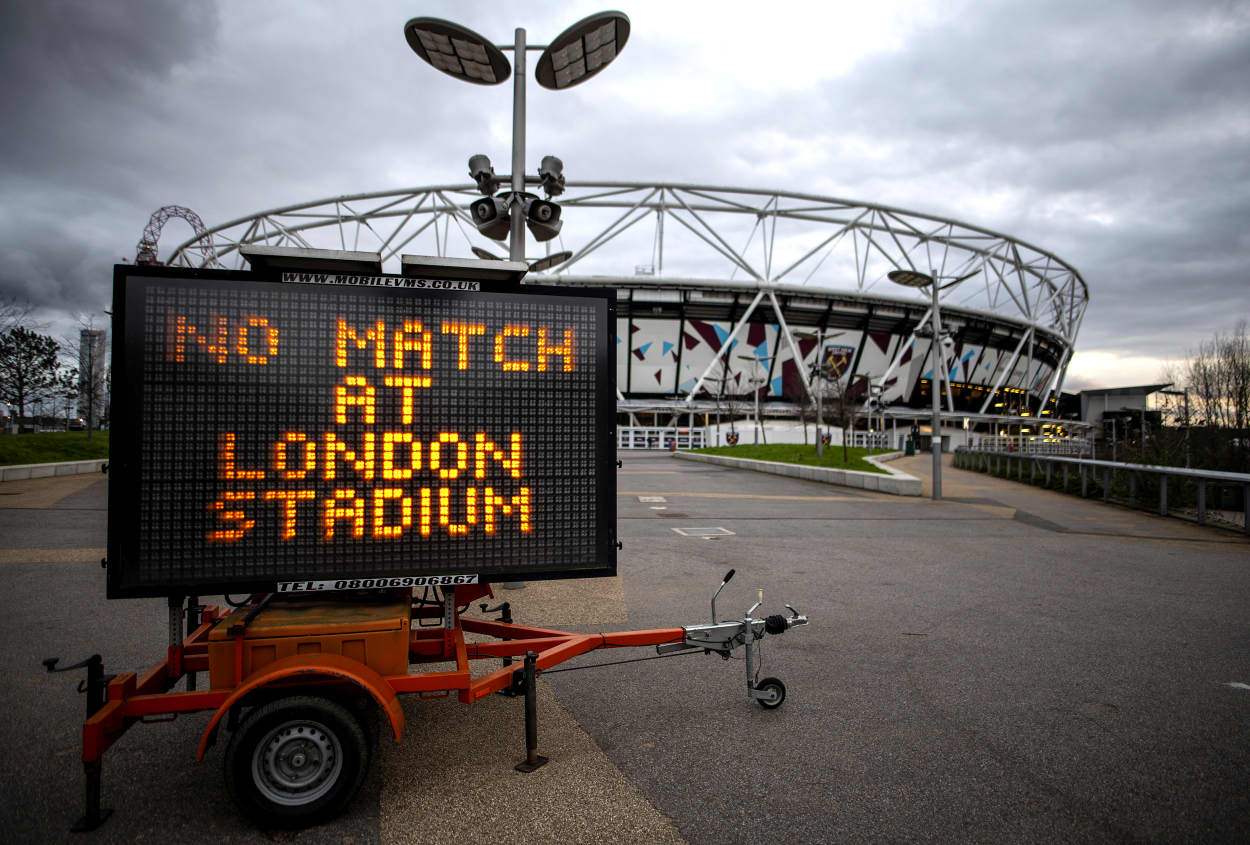 Image: General Views of Sport Venues after events postponed due to Covid-19