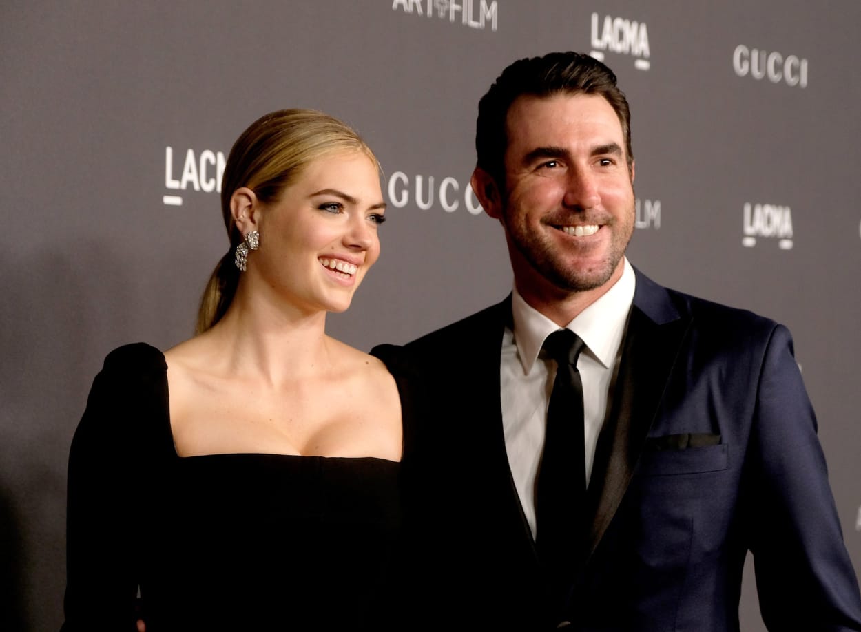 Image: Kate Upton and Justin Verlander at a gala in Los Angeles in 2016.