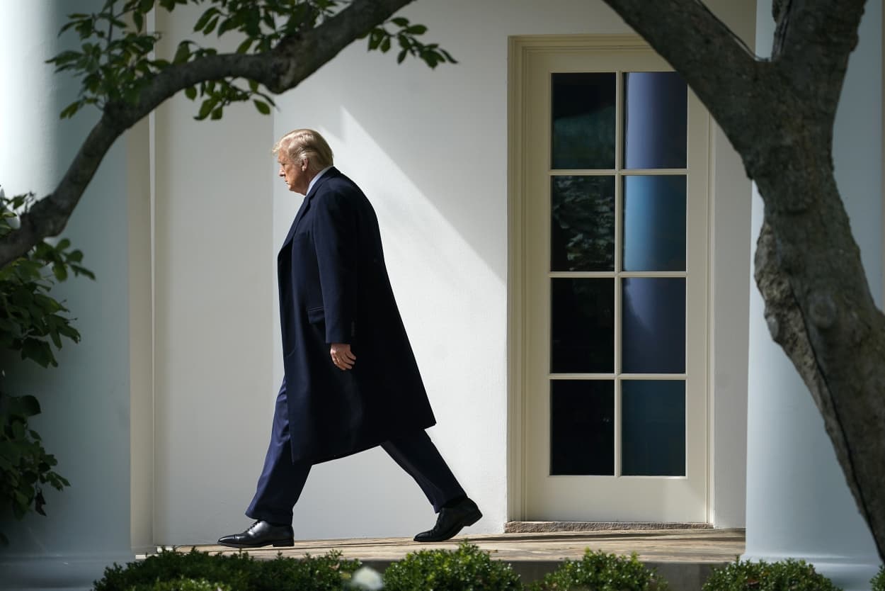 Image: President Trump Departs White House For New Jersey