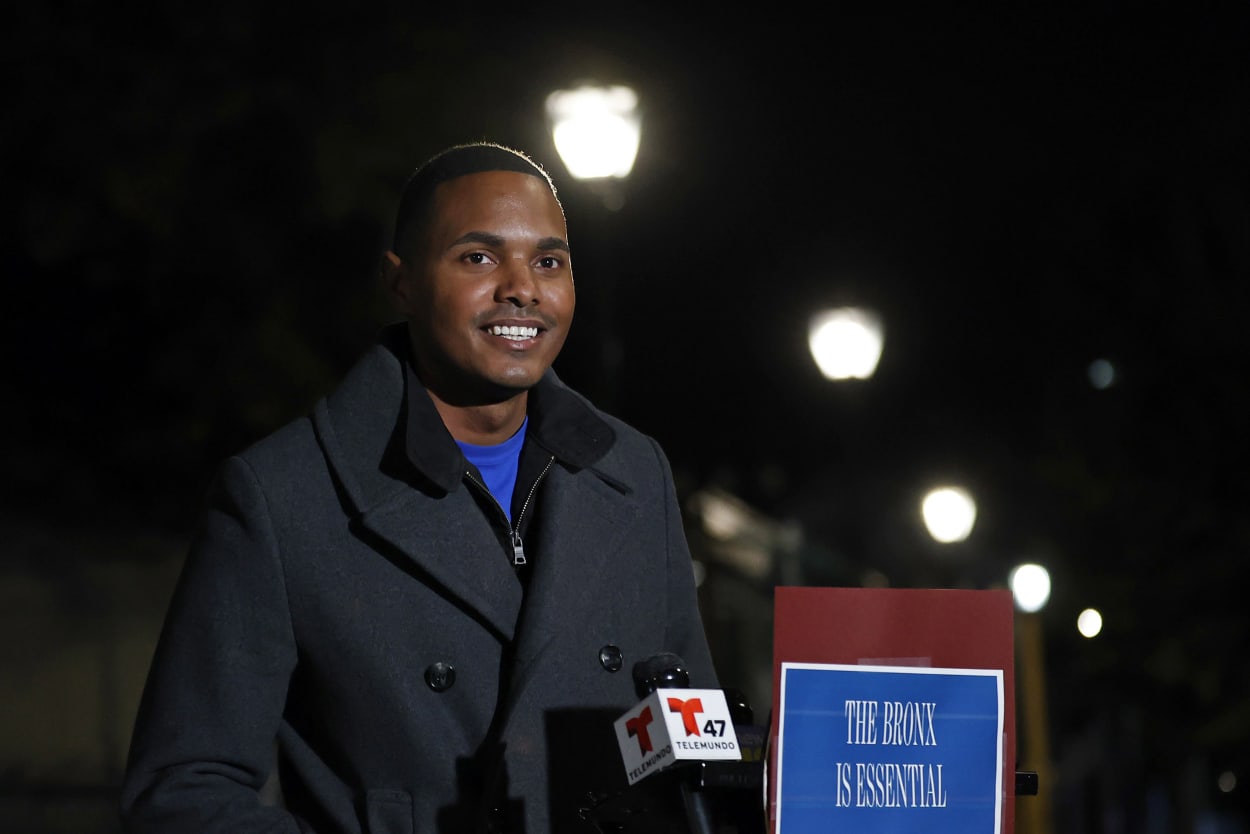 Image: Ritchie Torres, the Democratic nominee for New York&#39;s 15th Congressional District