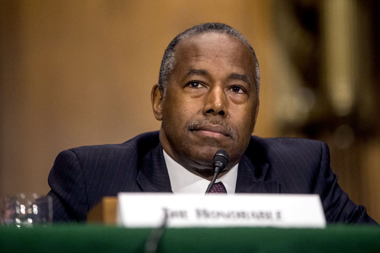 Image: Treasury Secretary Mnuchin And HUD Secretary Carson Testify Before The Senate Banking, Housing and Urban Affairs Committee