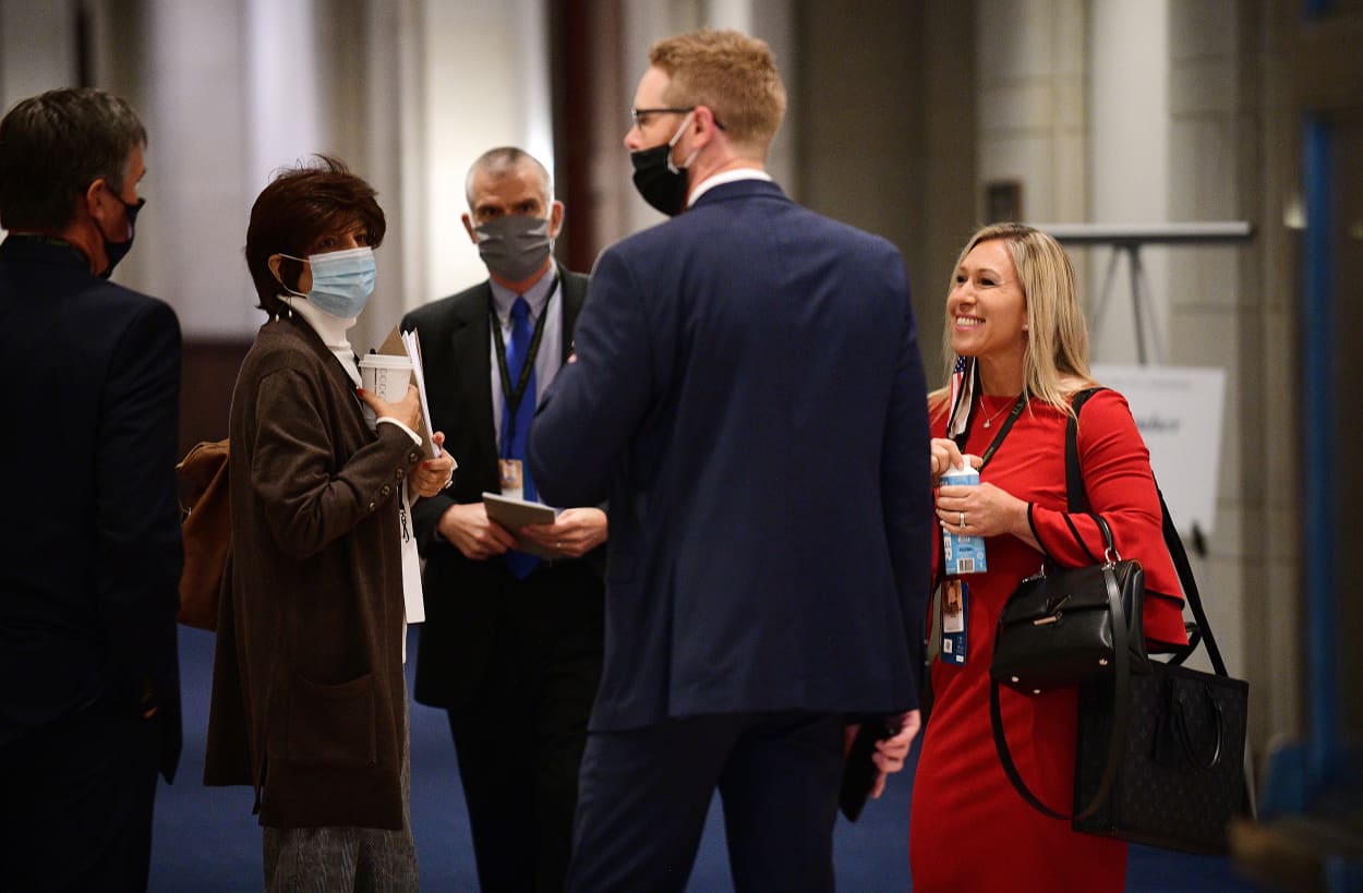Image: Marjorie Taylor Greene, Newly elected members of the U.S. Congress participate in an orientation on Capitol Hill in Washington D.C.