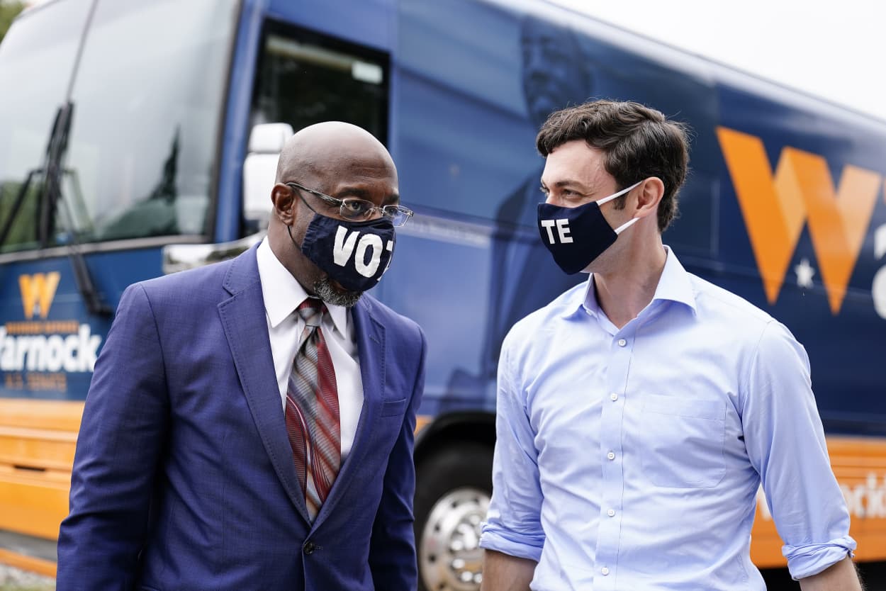 Image: Jon Ossoff, Raphael G Warnock