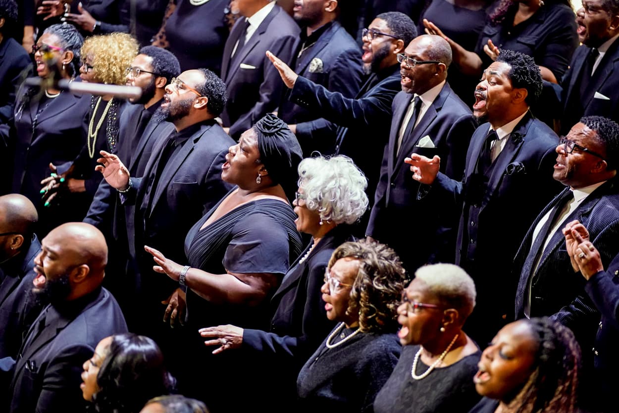 Image: Rev. Al Sharpton Holds Funeral For Tyre Nichols In Memphis