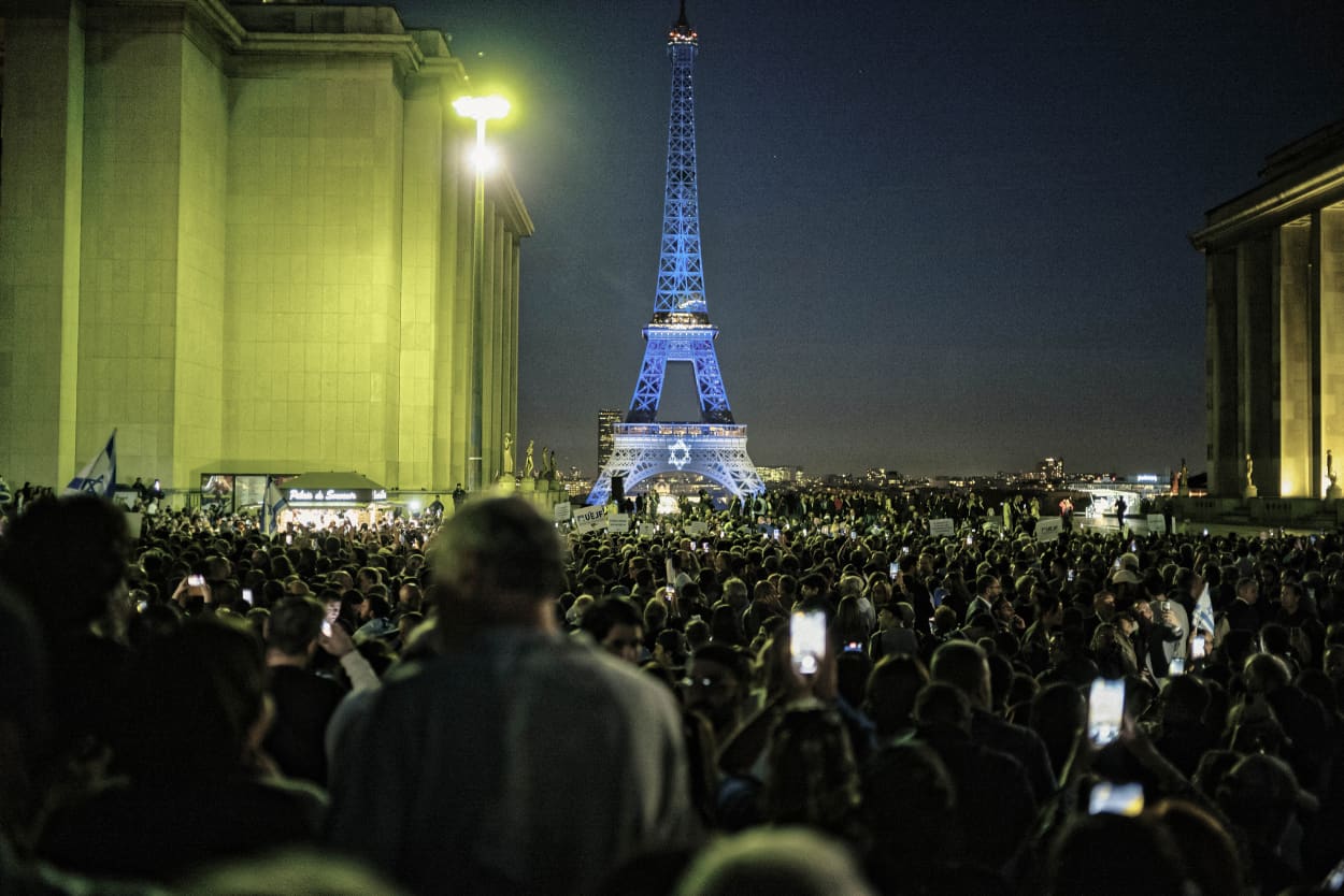 Demonstration for Israel in Paris