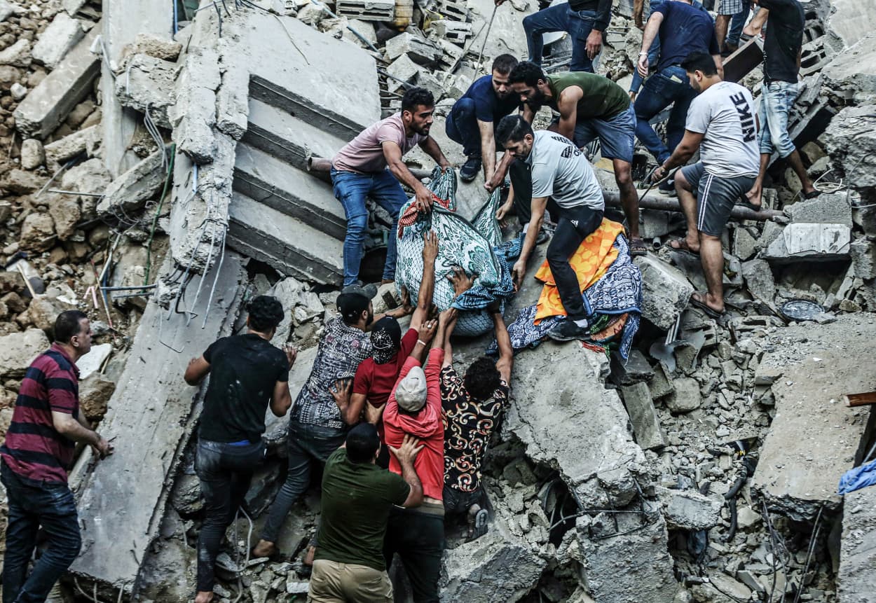 Israel hit the historical church where civilians took shelter in Gaza