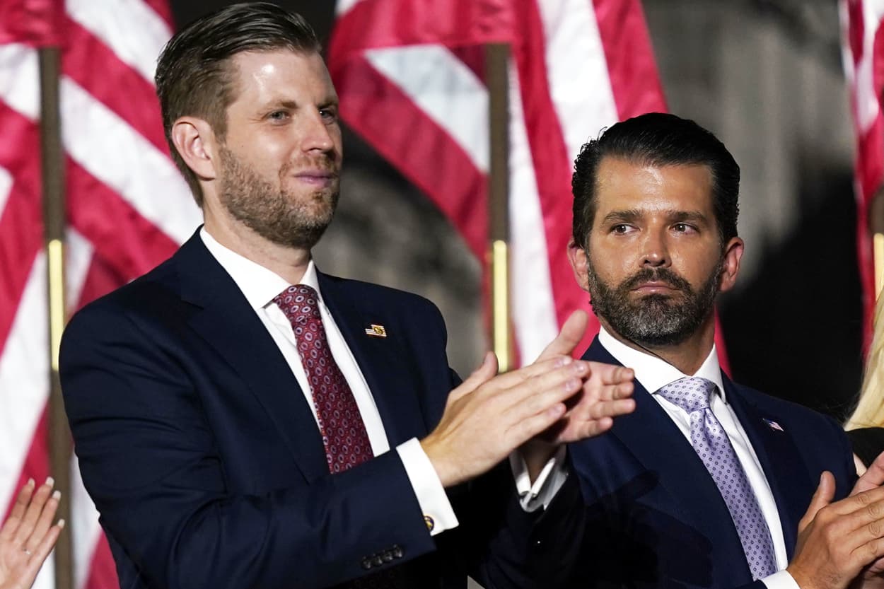 Eric Trump and Donald Trump Jr. 