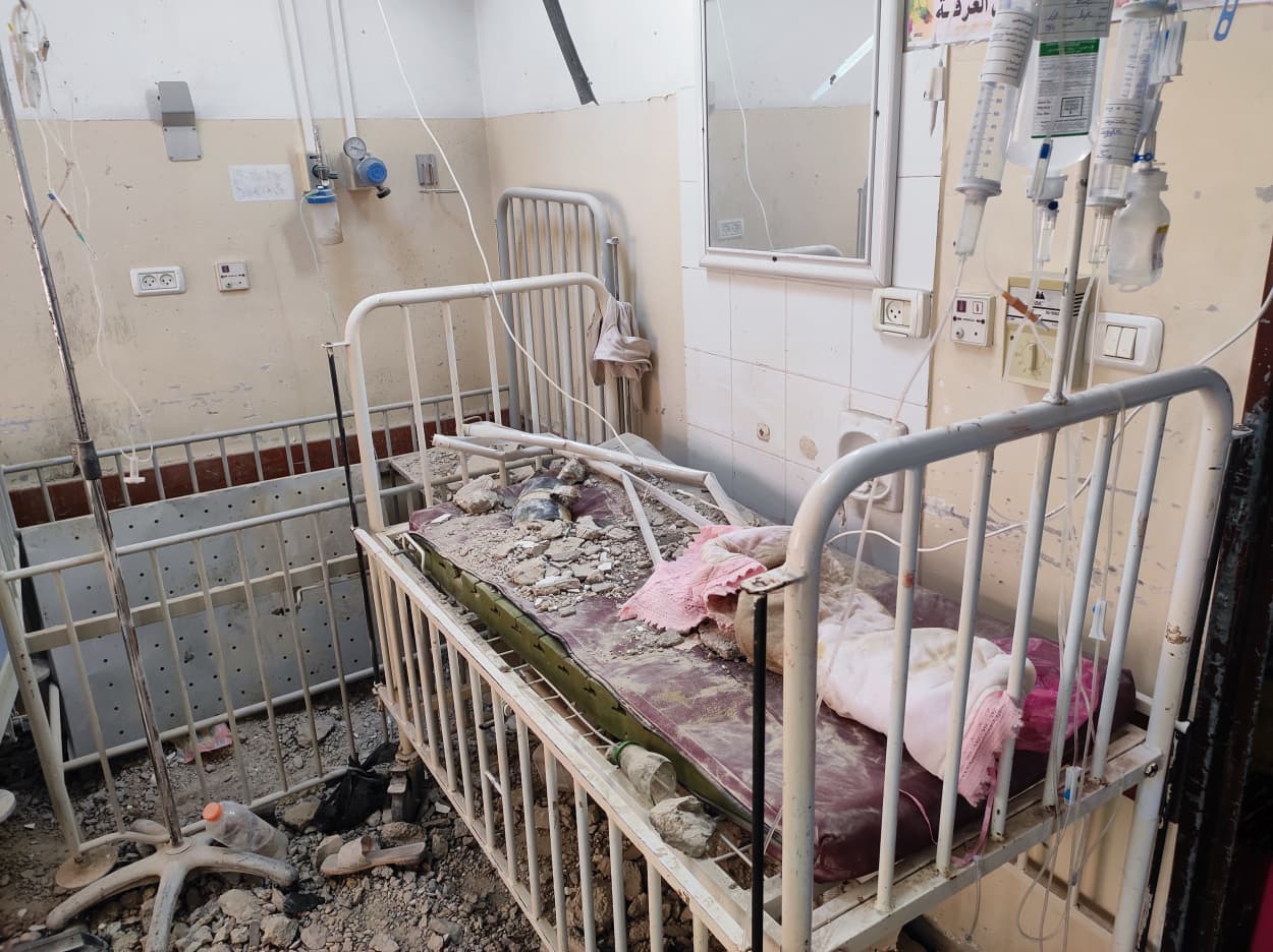 The destroyed infant intensive care unit of Kamal Adwan Hospital after targeting by Israeli army in Beit Lahia, Gaza on Nov. 19, 2023.