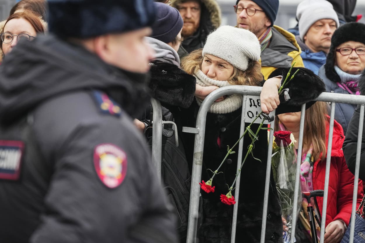 Relatives and supporters of Alexei Navalny are bidding farewell to the opposition leader at a funeral in southeastern Moscow, following a battle with authorities over the release of his body after his still-unexplained death in an Arctic penal colony.