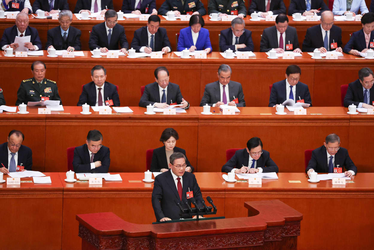 Opening session of the National People's Congress (NPC) at the Great Hall of the People in Beijing