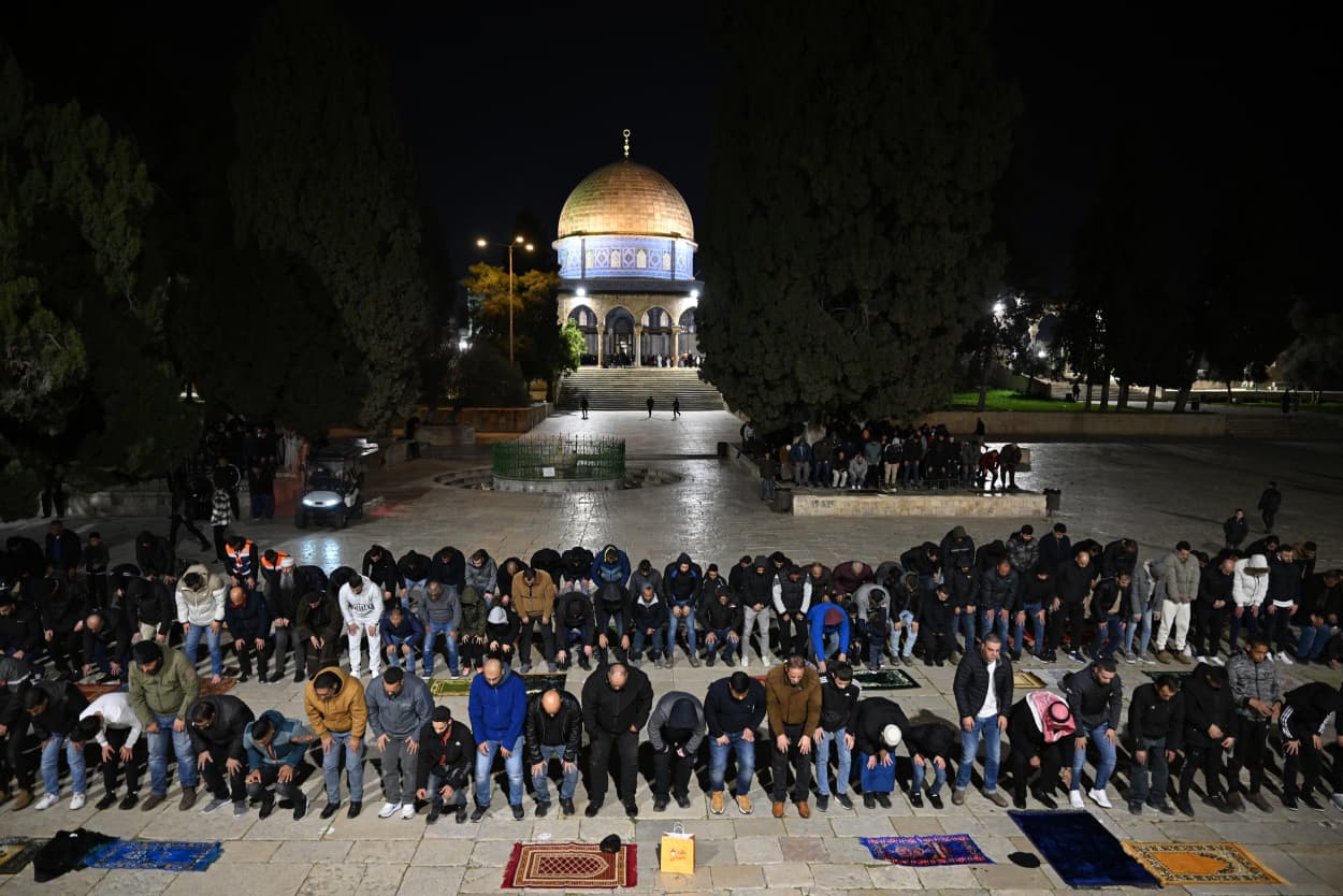 First Tarawih prayer at Masjid al-Aqsa