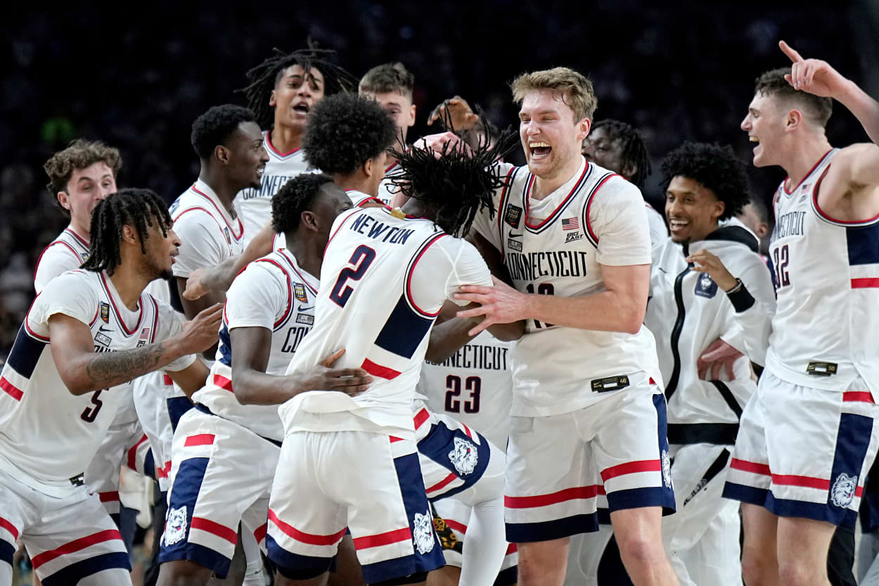 Image: UConn wins happy celebration