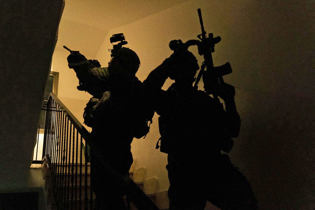 Israeli soldiers operating in the Gaza Strip in a photo released April 9, 2024.