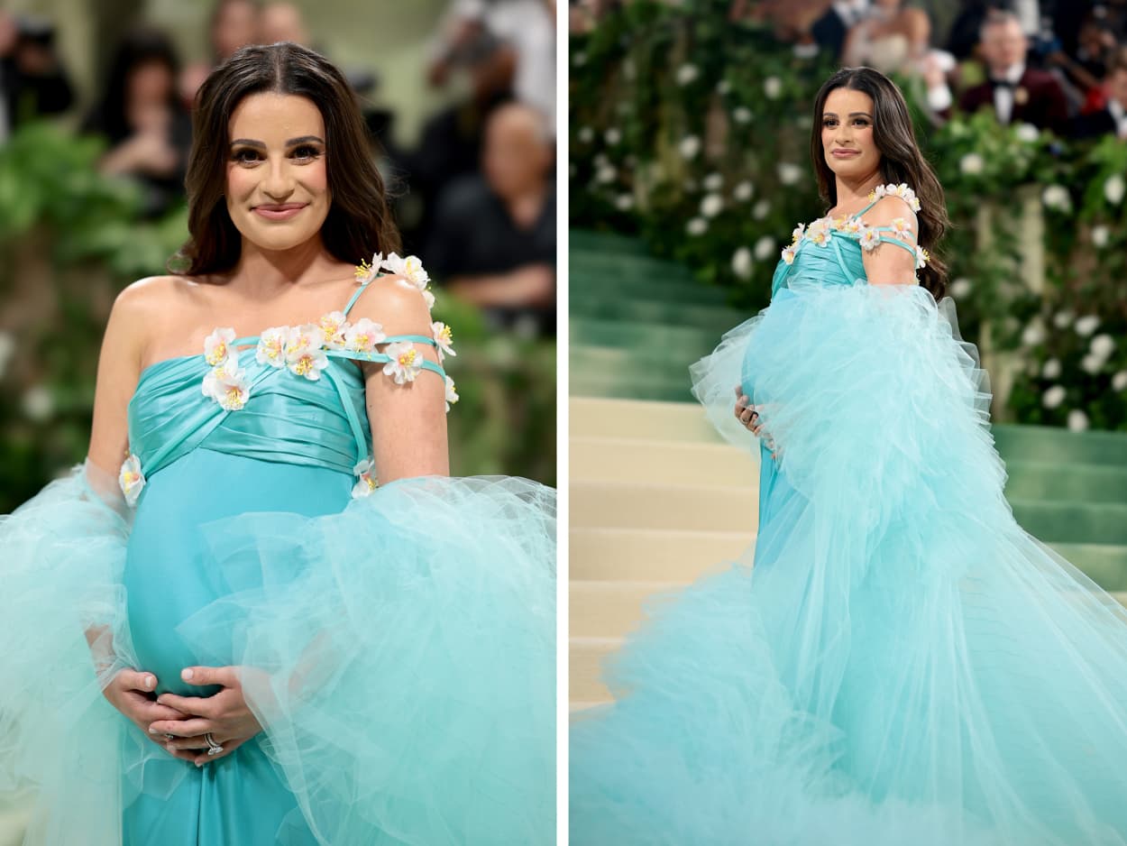 Lea Michele attends The 2024 Met Gala Celebrating "Sleeping Beauties: Reawakening Fashion" at The Metropolitan Museum of Art on May 6, 2024 in New York City.