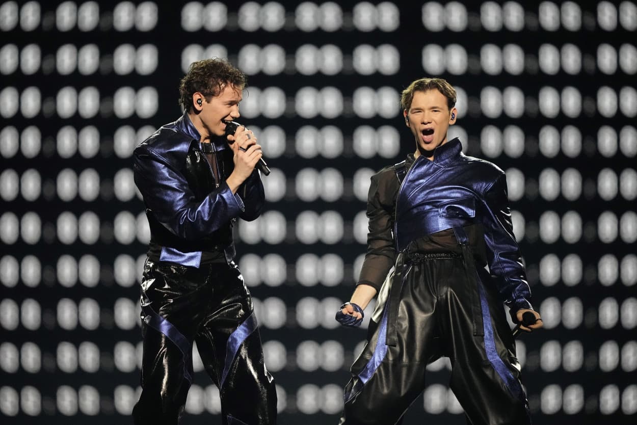 Marcus & Martinus of Sweden perform