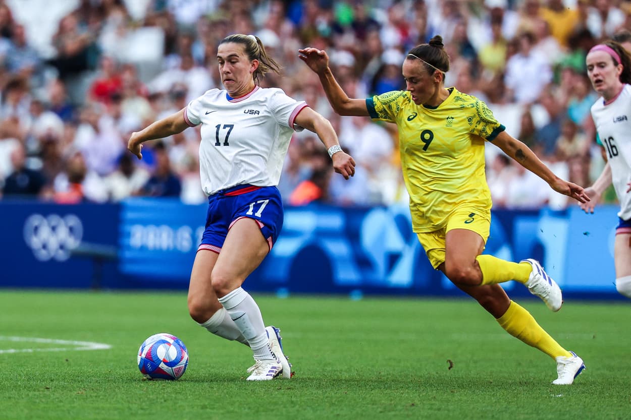 Image: FBL-OLY-PARIS-2024-AUS-USA