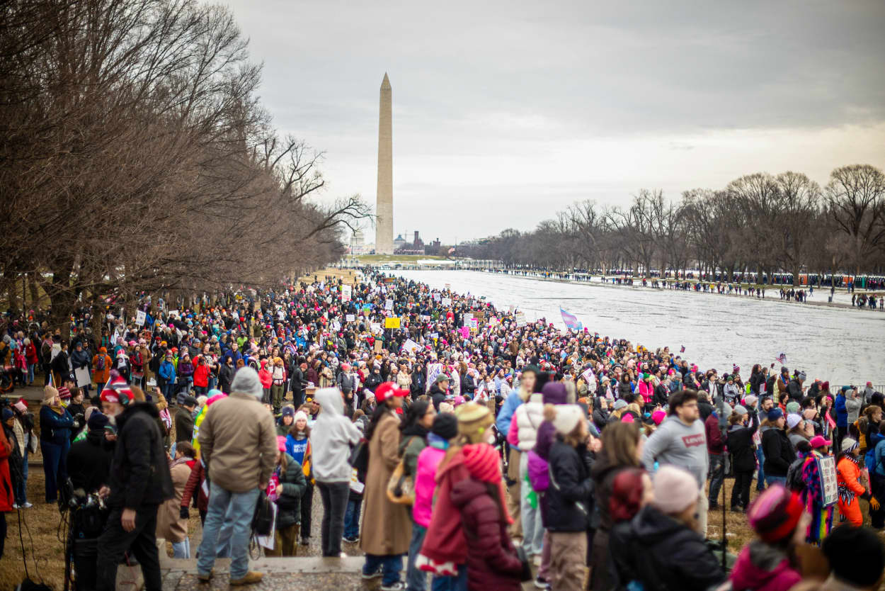 The People’s March at Lincoln Memorial.