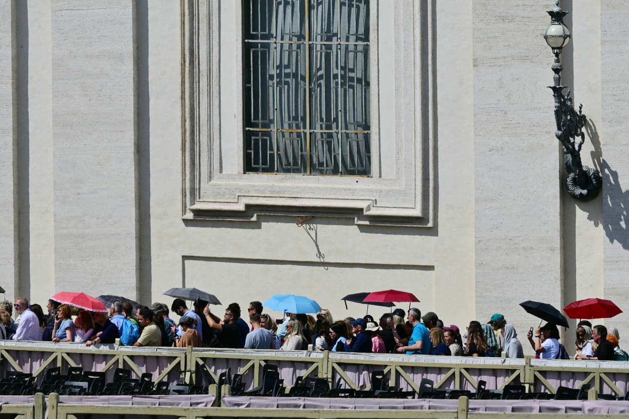 Pope Francis's body arrived at Saint Peter's Basilica on April 23, 2025, to lie in state before his weekend funeral. 