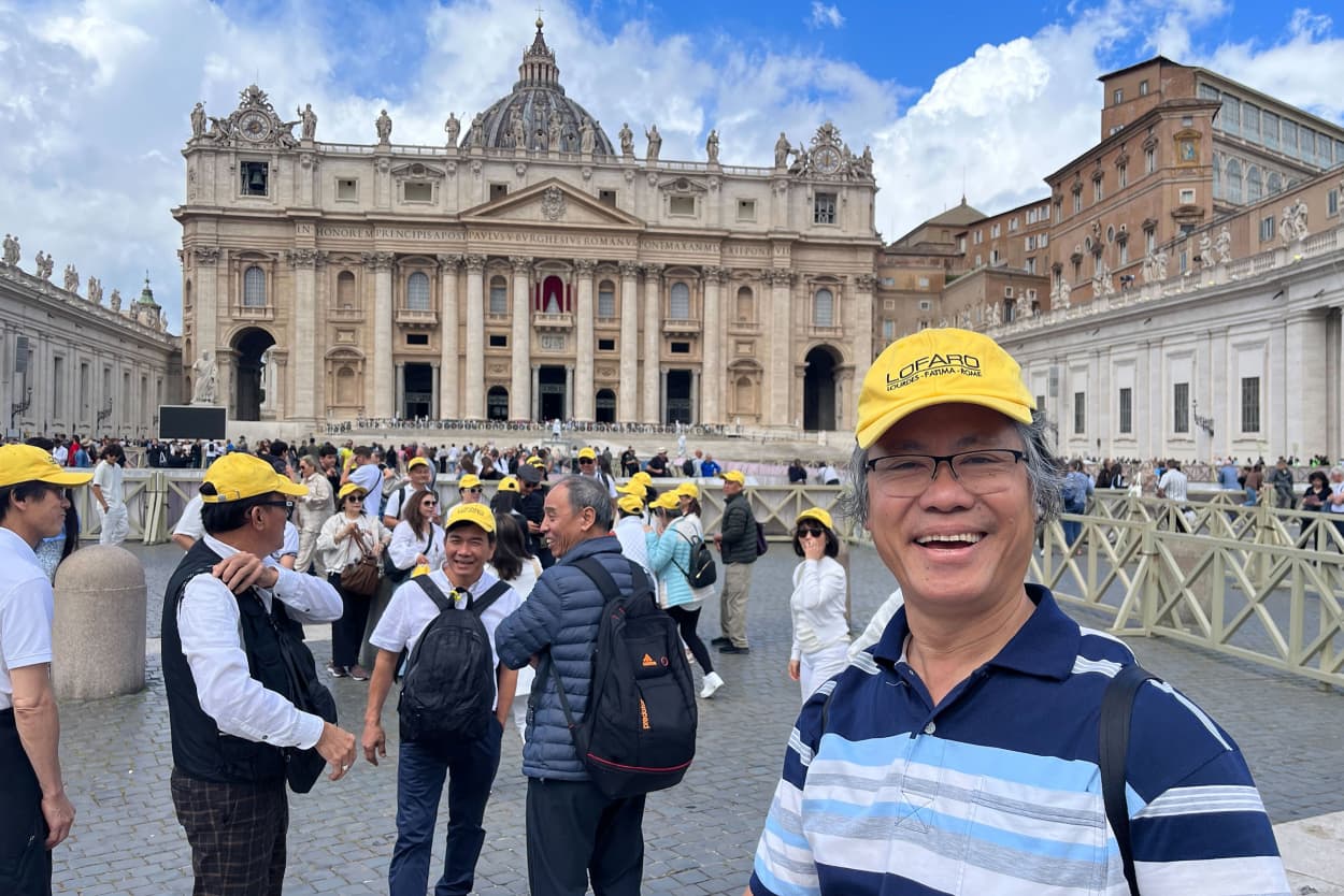Tourists at the Vatican on May 7, 2025.