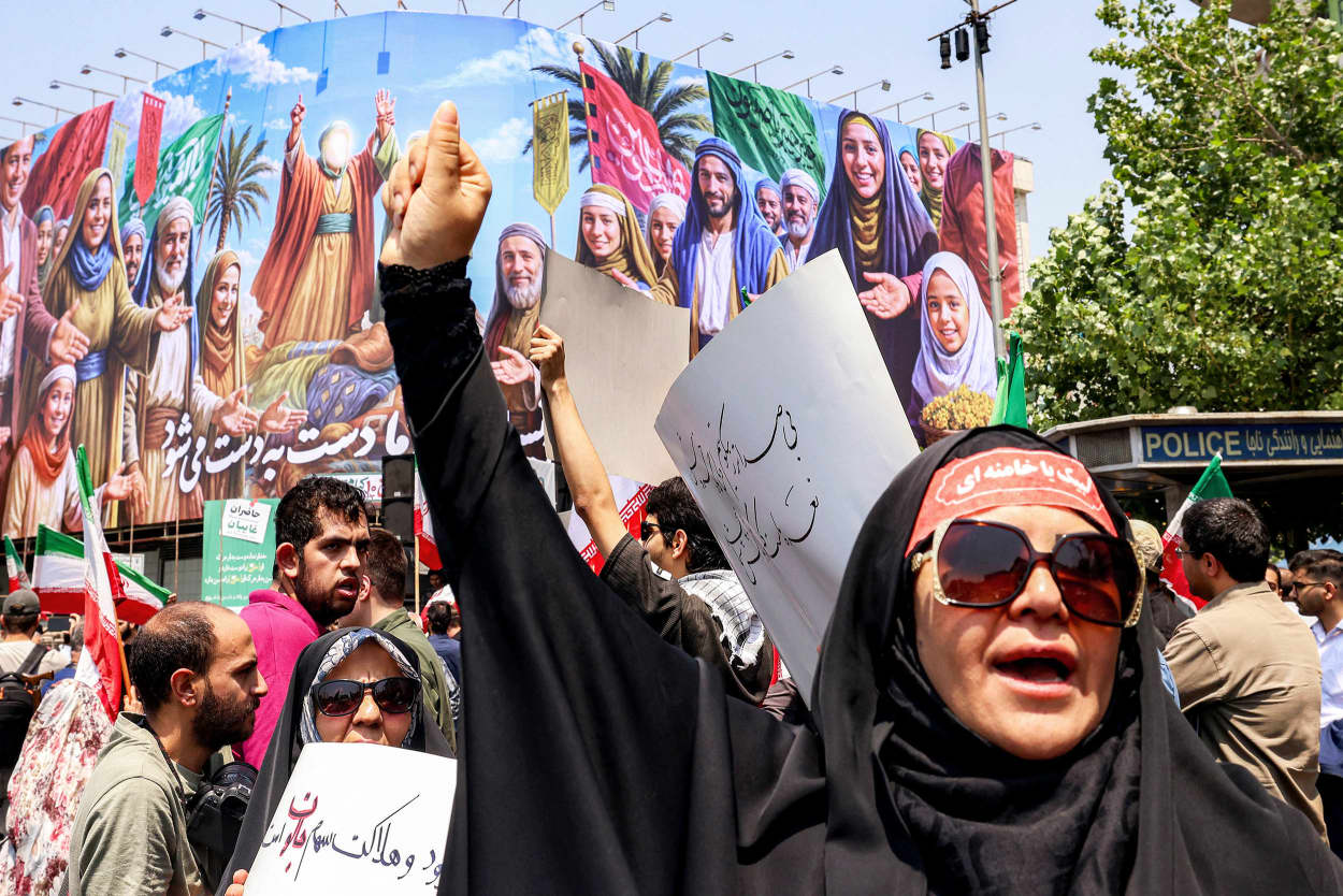 IRAN-ISRAEL-CONFLICT-POLITICS-NUCLEAR-PROTEST